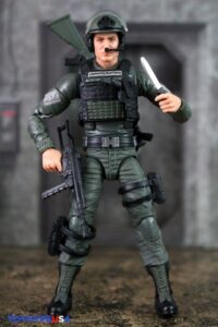 Hasbro G.I. Joe Classified Series #182 Clayton Hawk Abernathy Figure with M.M.S. (Mobile Missile System) Vehicle