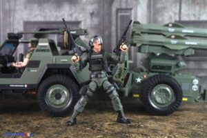 Hasbro G.I. Joe Classified Series #182 Clayton Hawk Abernathy Figure with M.M.S. (Mobile Missile System) Vehicle