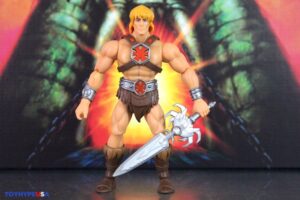 Mattel – He-Man and the Masters of the Universe Origins 200X Cartoon Collection He-Man, Beast Man, Stratos & Tri-Klops Figures