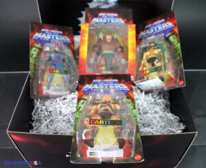 Mattel – He-Man and the Masters of the Universe Origins 200X Cartoon Collection He-Man, Beast Man, Stratos & Tri-Klops Figures