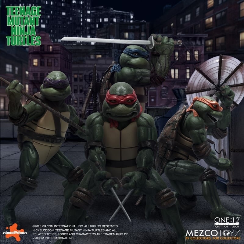 Mezco Toys Teenage Mutant Ninja Turtles (1990) One12 Collective Action Figure Boxed Set