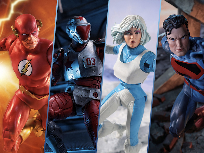 McFarlane Toys DC Multiverse Superman, Ice, Rocket Red Brigade & The Flash Figures