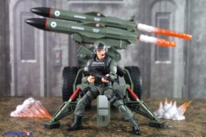 Hasbro G.I. Joe Classified Series #182 Clayton Hawk Abernathy Figure with M.M.S. (Mobile Missile System) Vehicle