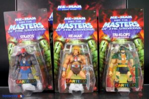 Mattel – He-Man and the Masters of the Universe Origins 200X Cartoon Collection He-Man, Beast Man, Stratos & Tri-Klops Figures
