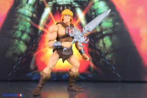 Mattel – He-Man and the Masters of the Universe Origins 200X Cartoon Collection He-Man, Beast Man, Stratos & Tri-Klops Figures