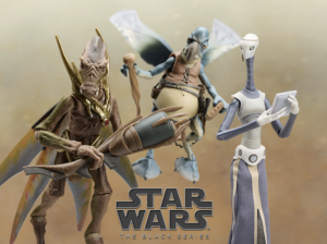 Hasbro Star Wars The Black Series 6" Geonosian Warrior, Taun We & Watto Figures