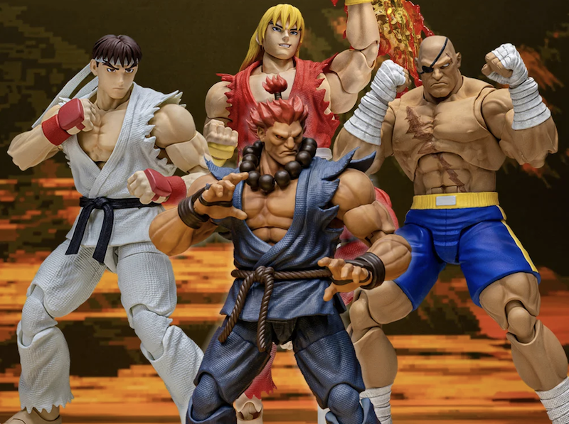 Storm Collectibles Street Fighter Alpha 3 Storm Arena Ken, Ryu, Akuma & Sagat Figures