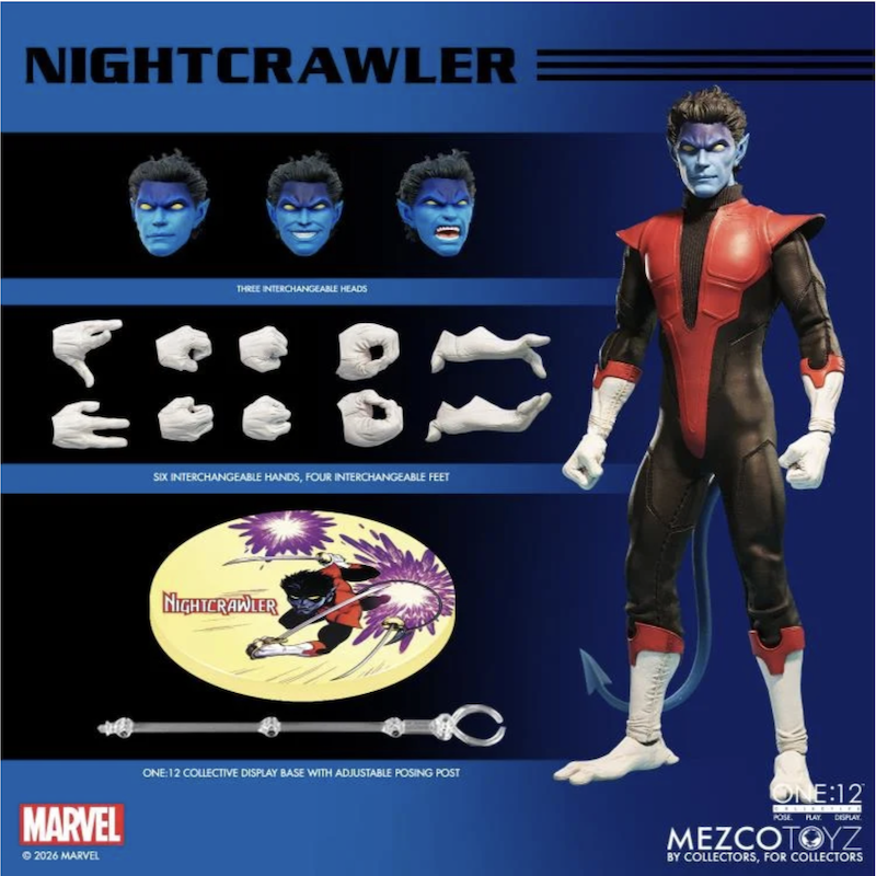 Mezco Toyz Marvel Comics - One12 Collective Nightcrawler Figure