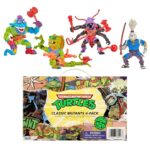 Playmates Toys Teenage Mutant Ninja Turtles Classic Mutants Antrax Scale Tail Wyrm Usagi Figure 4-Pack