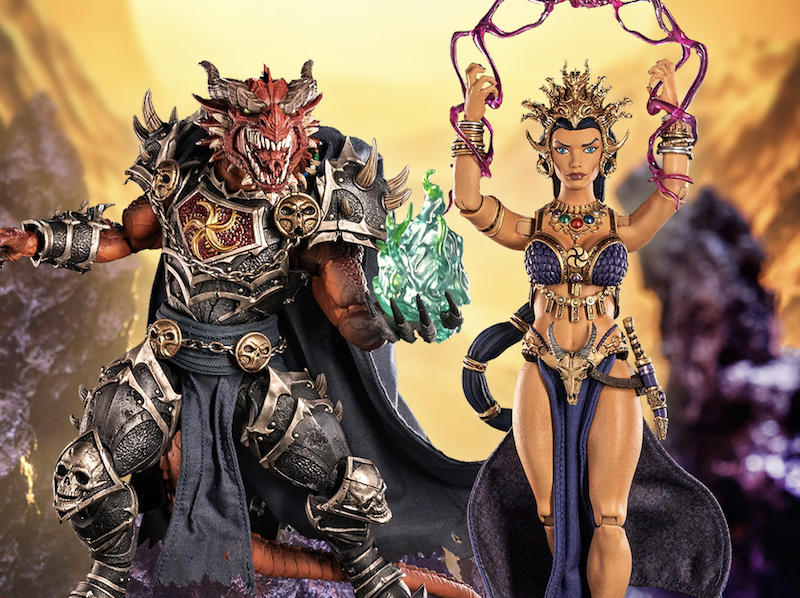 Four Horsemen Studios - Infinite Legions Arkhan the Cruel & Aksana the Inquisitor Figures