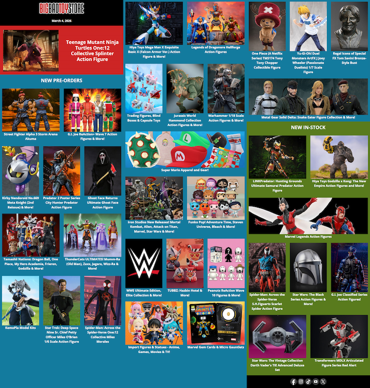 BigBadToyStore News TMNT, Street Fighter, G.I. Joe, ThunderCats, Tamashii Nations, Mega Man
