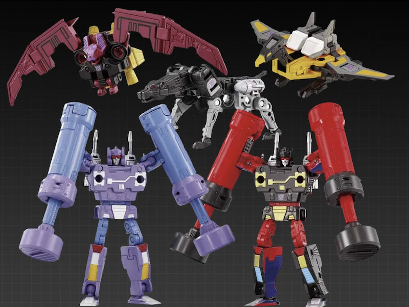 Takara-Tomy Transformers Masterpiece MPG-21 Rumble & Frenzy MPG-22 Jaguar & Buzzsaw & Ratbat Figures