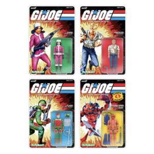 Super7 G.I. Joe ReAction+ Wave 7 - Chuckles, Flash, Hydro Viper & Daina Figures