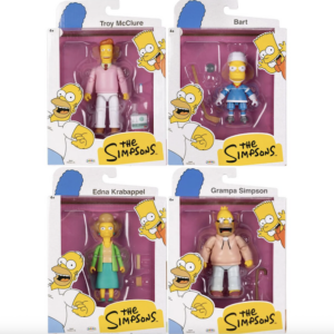 Grampa Simpson, Edna Krabappel, Hockey Bart Simpson and Troy McClure