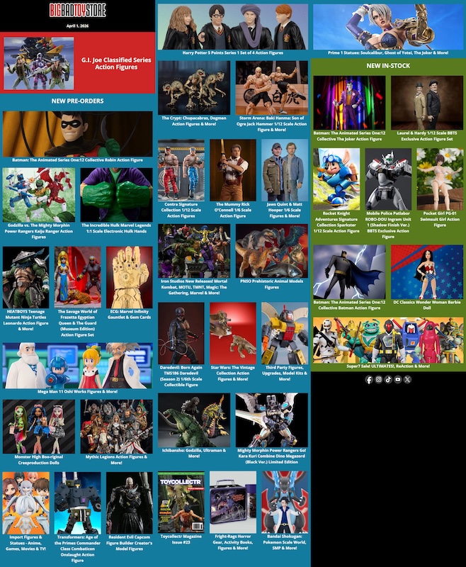 BigBadToyStore G.I. Joe, Power Rangers, Mega Man, Monster High, TMNT 