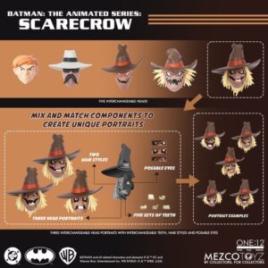 Mezco Toyz One12 Collective Batman The Animated Series Scarecrow Figure
