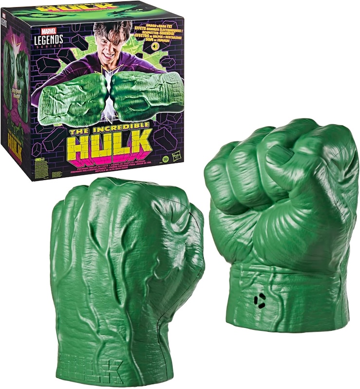 Hasbro Marvel Legends Roll Play Incredible Hulk Premium Roleplay Fists With Smash 'N Base Sound FX