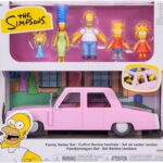 Jakks Pacific The Simpsons Family Figures with Sedan Vehicle Playset