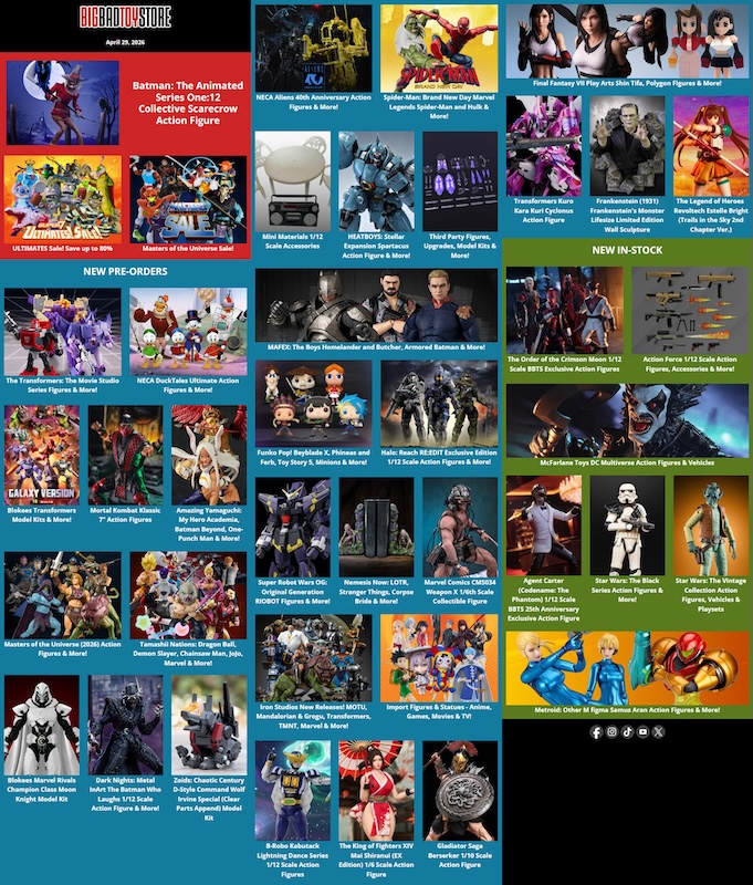 BigBadToyStore Batman TAS, DuckTales, Bandai Tamashii, MOTU, Halo, Transformers 86, Super 7 Sale & More