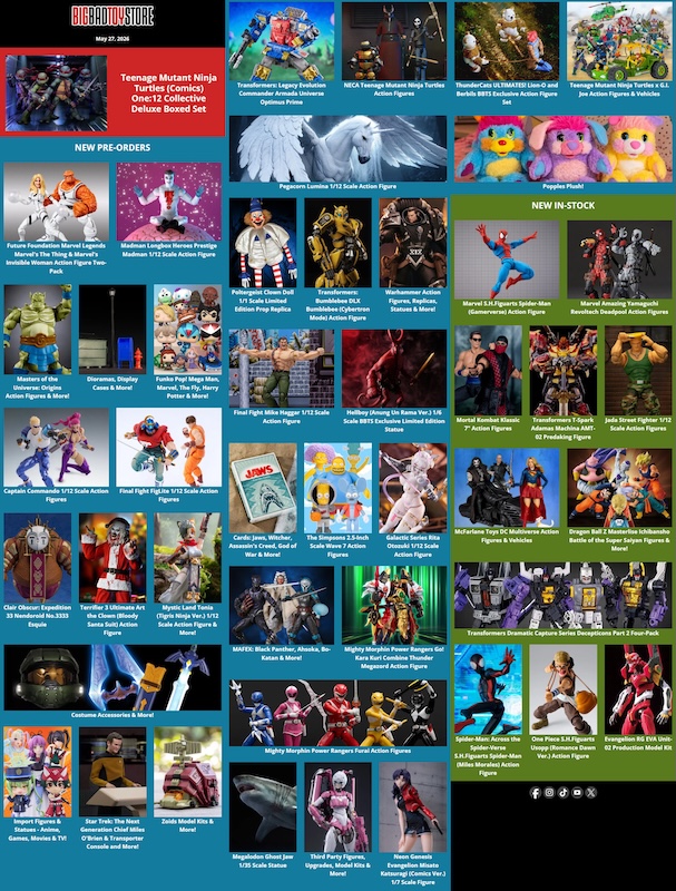 BigBadToyStore TMNT, Marvel, Clair Obscur, Warhammer, anime, costume accessories