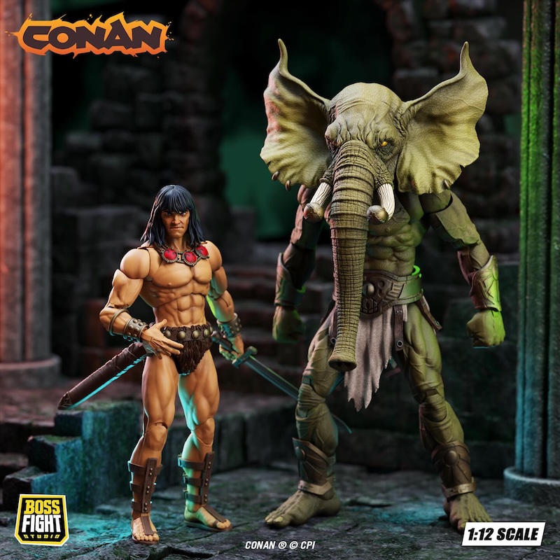 Boss Fight Studio Conan the Barbarian The Tower of the Elephant Epic H.A.C.K.S Young Conan & Yag-Kosha Figures