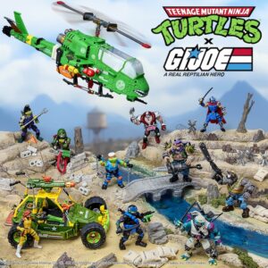 Playmates Toys Teenage Mutant Ninja Turtles x G.I. Joe Figures & Vehicles