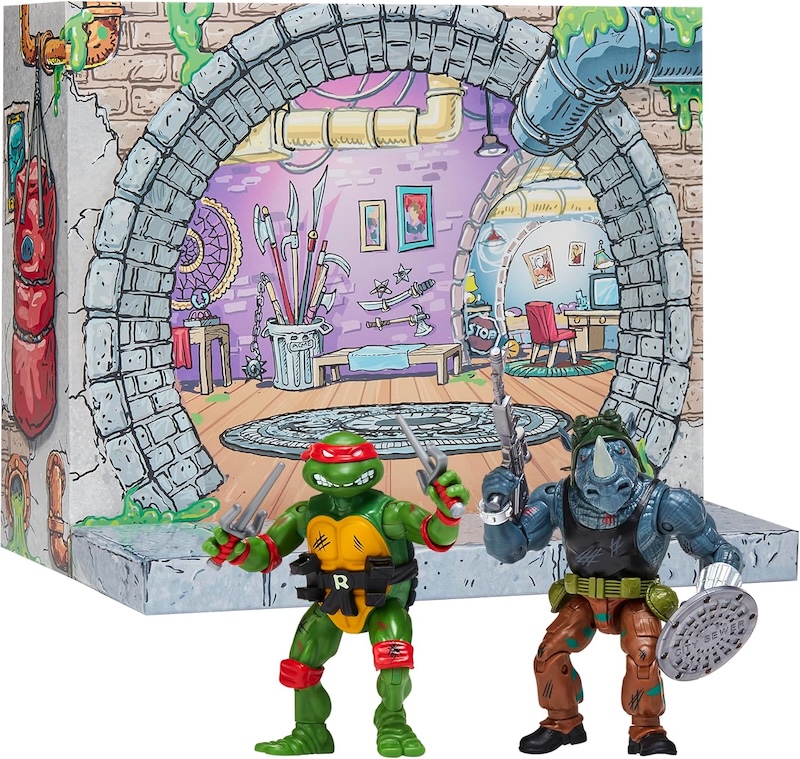 Playmates Toys Teenage Mutant Ninja Turtles Classic Remastered Raph vs. Rocksteady 2-Pack Pre-Orders