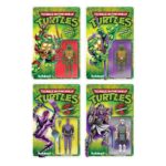 Teenage Mutant Ninja Turtles ReAction+ Wave 01 Donatello, Raphael, Shredder & Foot Ninja