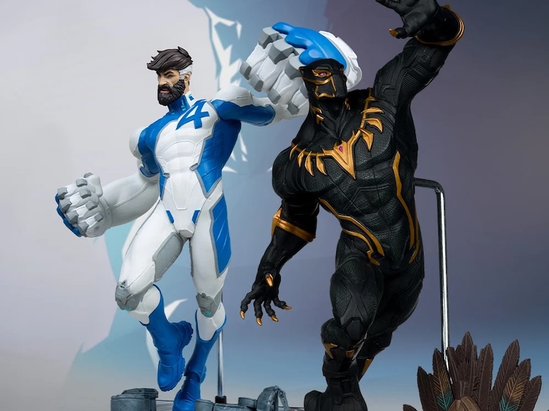 McFarlane Toys Marvel's Rivals Mr. Fantastic & Black Panther Sixth Scale Figures