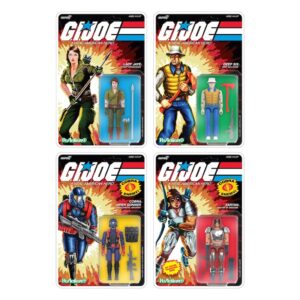 Super7 G.I. Joe ReAction+ Wave 9 - Cobra Viper Gunner, Deep Six, Lady Jaye & Zartan Figures