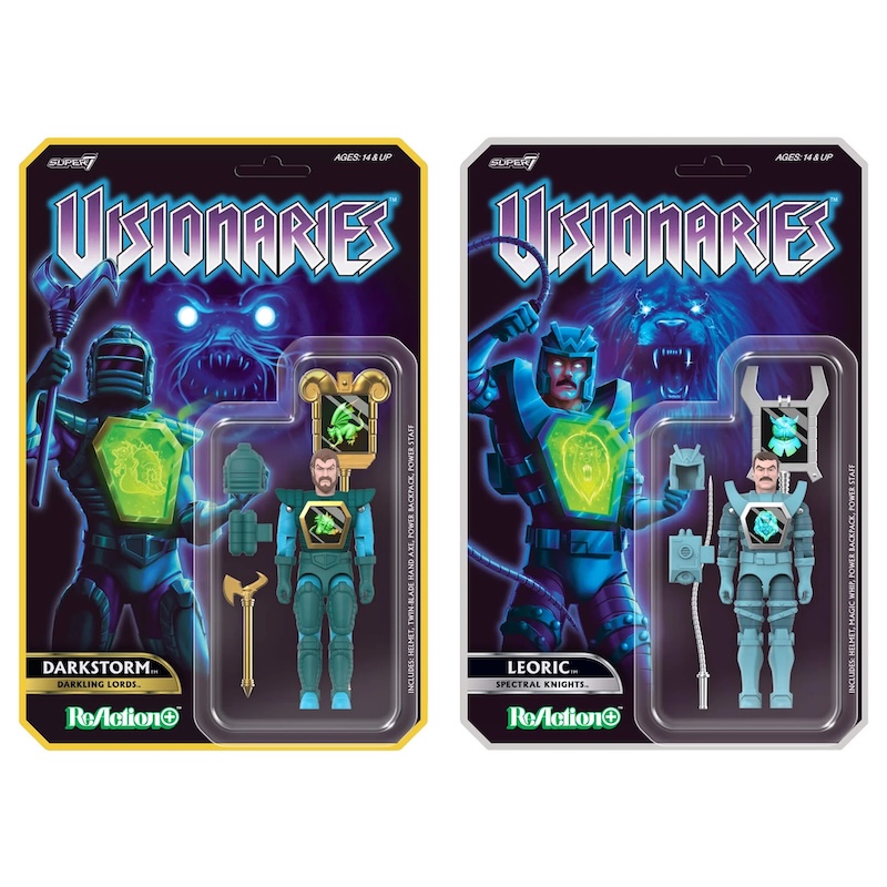 Super7 Visionaries ReAction+ Wave 1 - Leoric & Darkstorm Figures