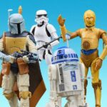 Hasbro Star Wars The Black Series 6" Star Wars Droids - C-3PO, R2-D2, Storm Trooper & Boba Fett Figures