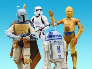 Hasbro Star Wars The Black Series 6" Star Wars Droids - C-3PO, R2-D2, Storm Trooper & Boba Fett Figures 