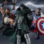 Bandai Namco S.H.Figuarts Avengers Doomsday Captain America, Doctor Doom & Thor Figures