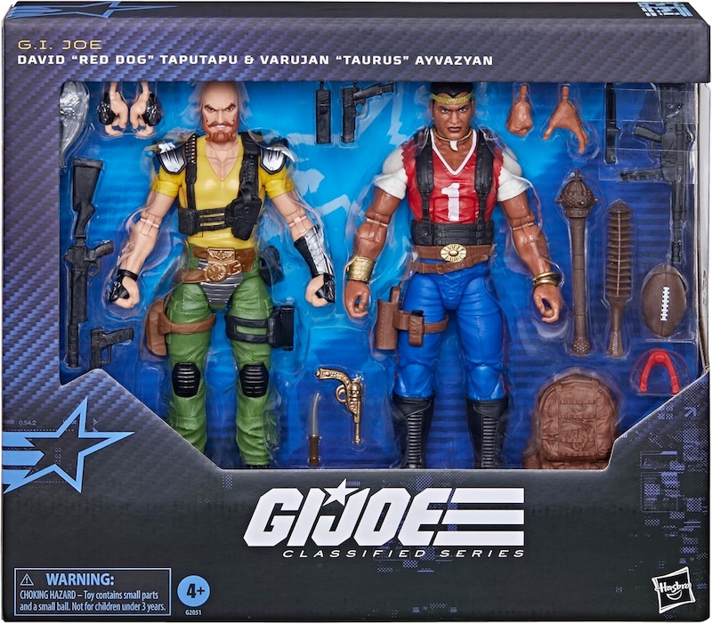 Hasbro G.I. Joe Classified Series 6″ David Red Dog Taputapu & Varujan Taurus Ayvazyan Figure Set Available Now