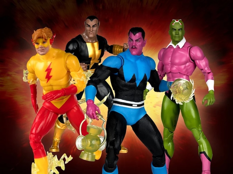 McFarlane Toys DC Multiverse Sinestro (Classic), Black Adam (Modern Age), Brainiac (Classic) & Kid Flash (Classic) Figures Pre-Orders