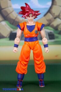 Bandai Namco Dragon Ball Super S.H. Figuarts Super Saiyan God Goku (Saiyan God Instilled With the Light of Righteous Hearts) Figure Review