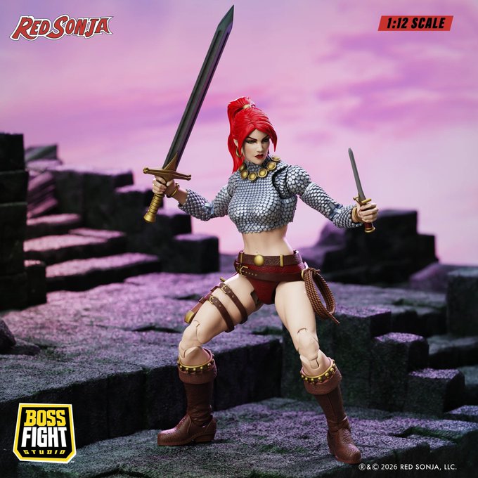 Boss Fight Studio Red Sonja Epic H.A.C.K.S. Immortal Red Sonja 1/12 Scale Figure