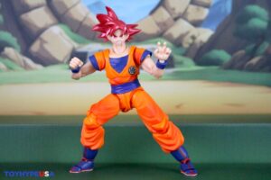 Bandai Namco Dragon Ball Super S.H. Figuarts Super Saiyan God Goku (Saiyan God Instilled With the Light of Righteous Hearts) Figure Review