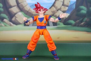 Bandai Namco Dragon Ball Super S.H. Figuarts Super Saiyan God Goku (Saiyan God Instilled With the Light of Righteous Hearts) Figure