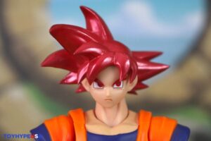 Bandai Namco Dragon Ball Super S.H. Figuarts Super Saiyan God Goku (Saiyan God Instilled With the Light of Righteous Hearts) Figure Review