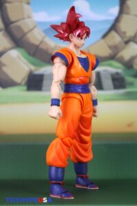 Bandai Namco Dragon Ball Super S.H. Figuarts Super Saiyan God Goku (Saiyan God Instilled With the Light of Righteous Hearts) Figure Review