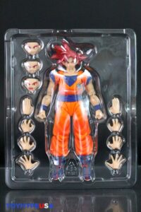 Bandai Namco Dragon Ball Super S.H. Figuarts Super Saiyan God Goku (Saiyan God Instilled With the Light of Righteous Hearts) Figure