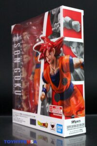 Bandai Namco Dragon Ball Super S.H. Figuarts Super Saiyan God Goku (Saiyan God Instilled With the Light of Righteous Hearts) Figure