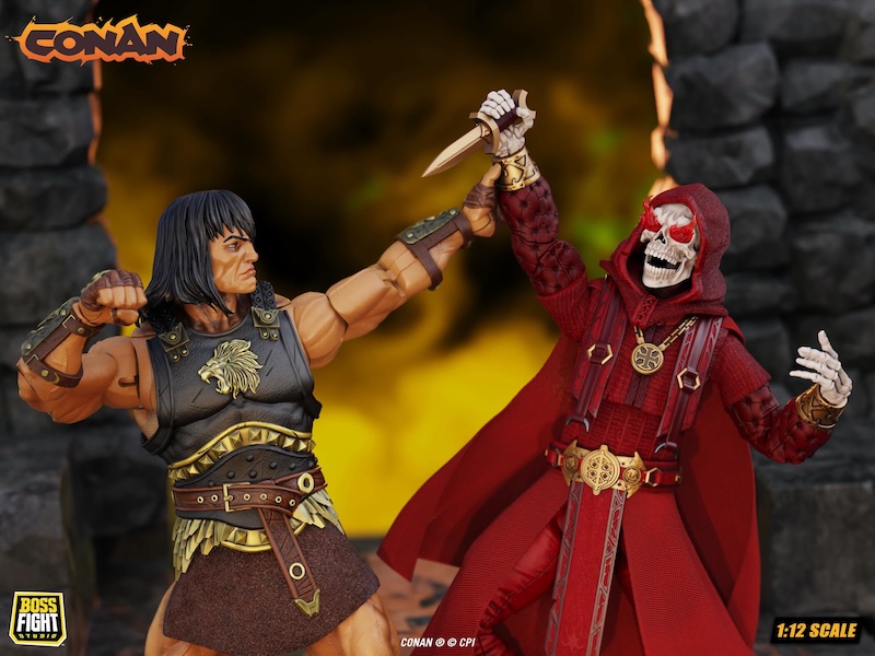 Boss Fight Studio Epic H.A.C.K.S. - King Conan Ruler of Aquilonia & Thulsa Doom Undead Sorcerer Figures 01.