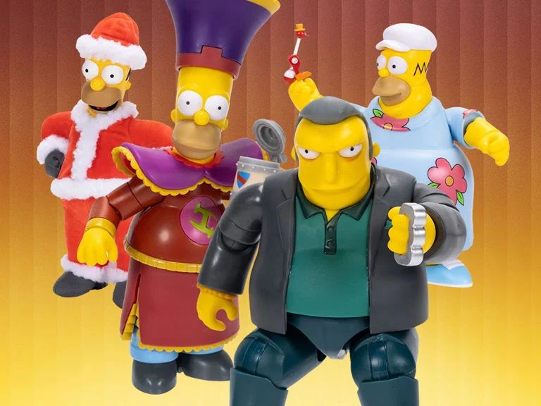 Jakks Pacific The Simpsons 5" Fat Tony, King-Size Homer, & The Chosen One Homer Figures