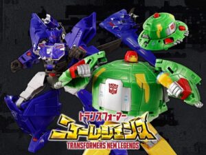 Takara-Tomy Transformers Earthspark New Legends NL-06 Cosmos & ML-07 Soundwave Figures