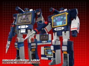 Takara-Tomy Transformers Missing Link D-01 Soundwave & D-02 Soundwave (Animation) Figures