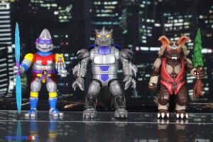 Playmates Toys Teenage Mutant Ninja Turtles x Godzilla Wave 2 – Donnie x Jet Jaguar, Splinter x King Caesar & Shredder x Megagodzilla Figures
