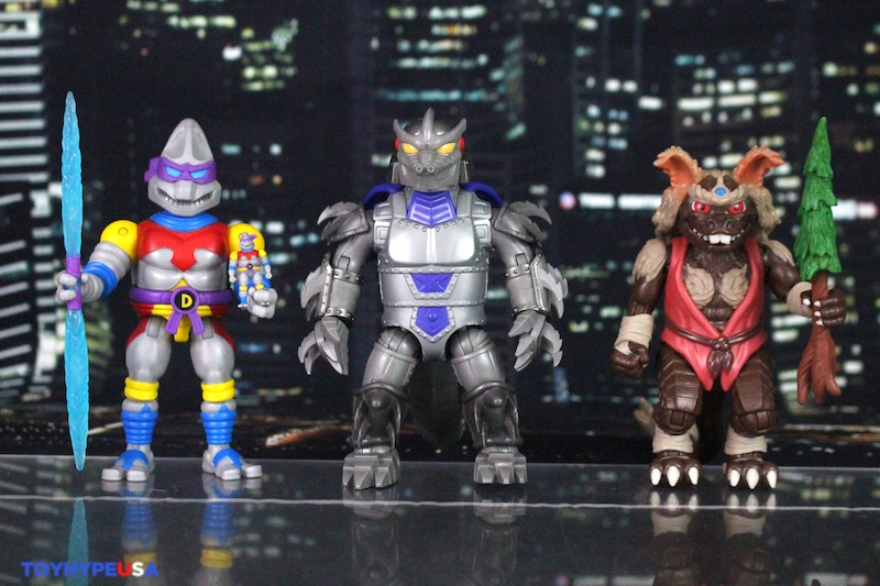 Playmates Toys Teenage Mutant Ninja Turtles x Godzilla Wave 2 – Donnie x Jet Jaguar, Splinter x King Caesar & Shredder x Megagodzilla Figures